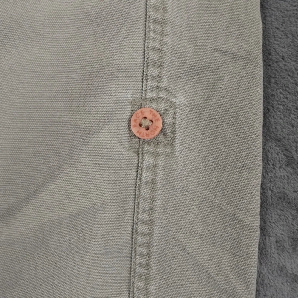 VTG North Face Canvas Cargo Pants Mens 36x30 Tan Roll Up Hem‎ Gorpcore Y2K 90s